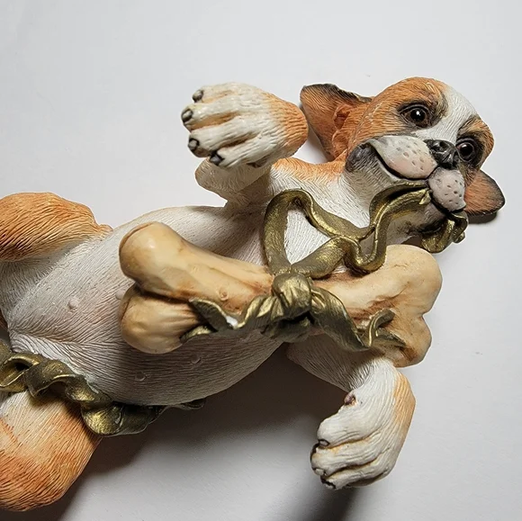 Country Artists "Boxer Laying with Bone" Retired Figurine No. 04314 - Picture 3 of 8
